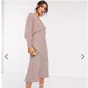 ASOS NWT formal dress - Wedding guest dress - Batwing dress - Mauve dress